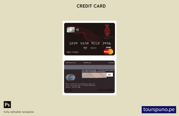 lista para imprimir la plantilla de mastercard del banco Bahrain Al Salam